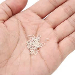 100pcs Stainless Steel Silver Tone Jump Rings for Jewelry Making Bracelet DIY Accessories 4mm Open   Repair