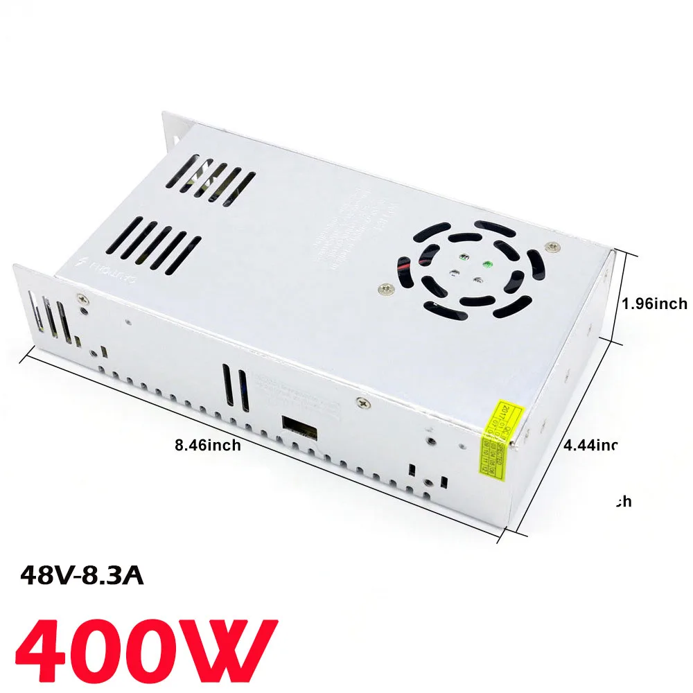 S-400-48 DC 48V 8.3A 400W Power Supply Lighting Transformer For LED Strip Light Switching Power Adapter Driver Switch Tools