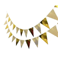 Happy Birthday DIY Bunting Banners Pennant Flamingo Paper Flag Baby Shower Wedding Birthday Party Decoration Supplies Garlands