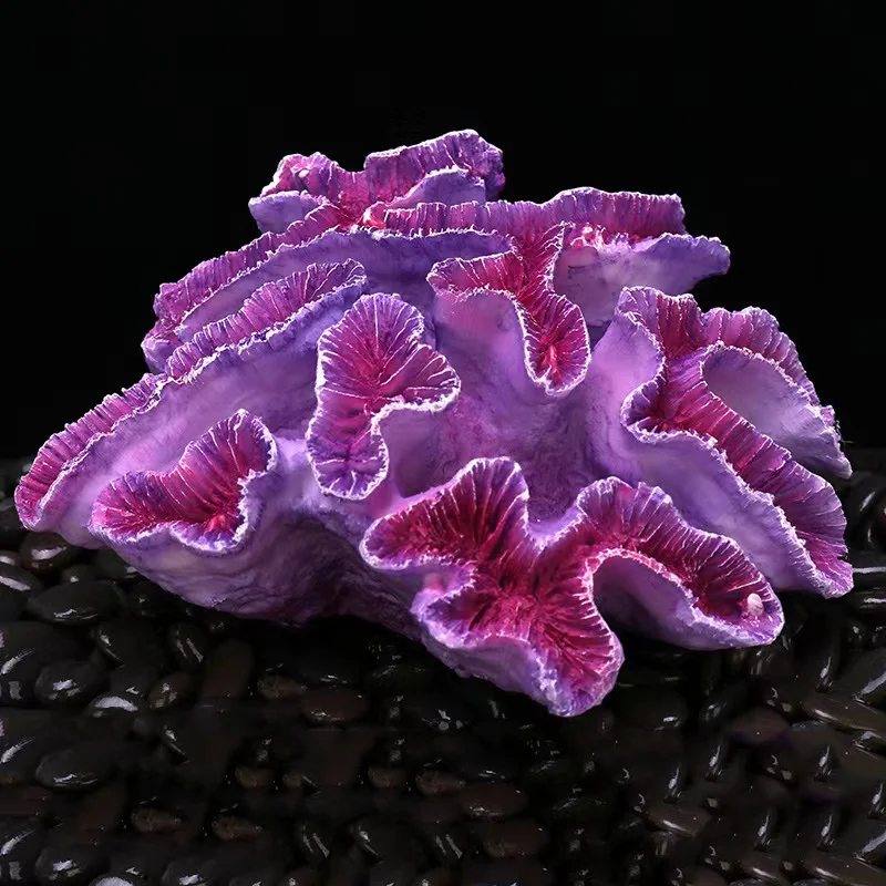 

1PCS Aquarium Landscaping Decor Simulation Purple Coral Reef Plant DIY Fish Tank Landscape Decoration