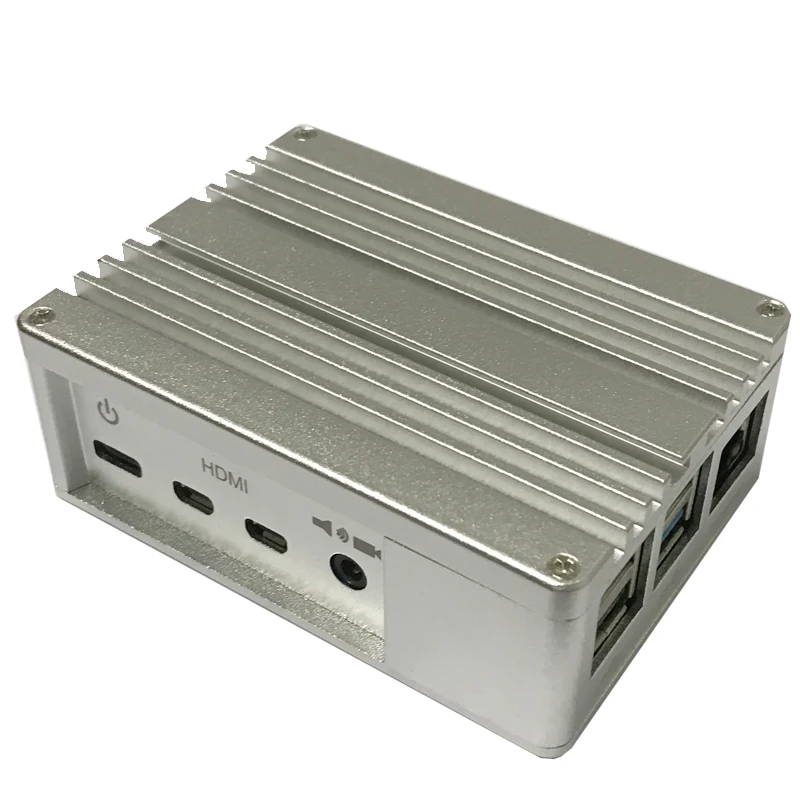 Metal Aluminium Case Chassis Box with Cooling Fan for Raspberry Pi 4 Model B