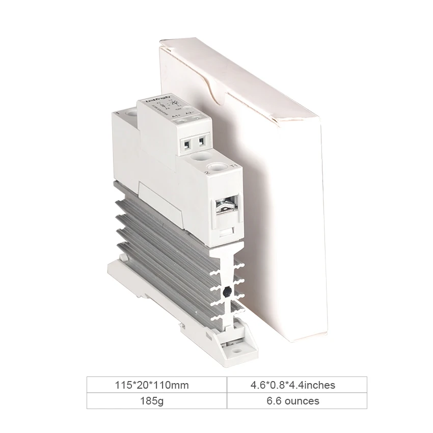 TRA48A10L 10A  Heat Sink Solid State Relay AC AC 90-250VAC In Out 90-480VAC Voltage Control Relay Board& Module Din Rail