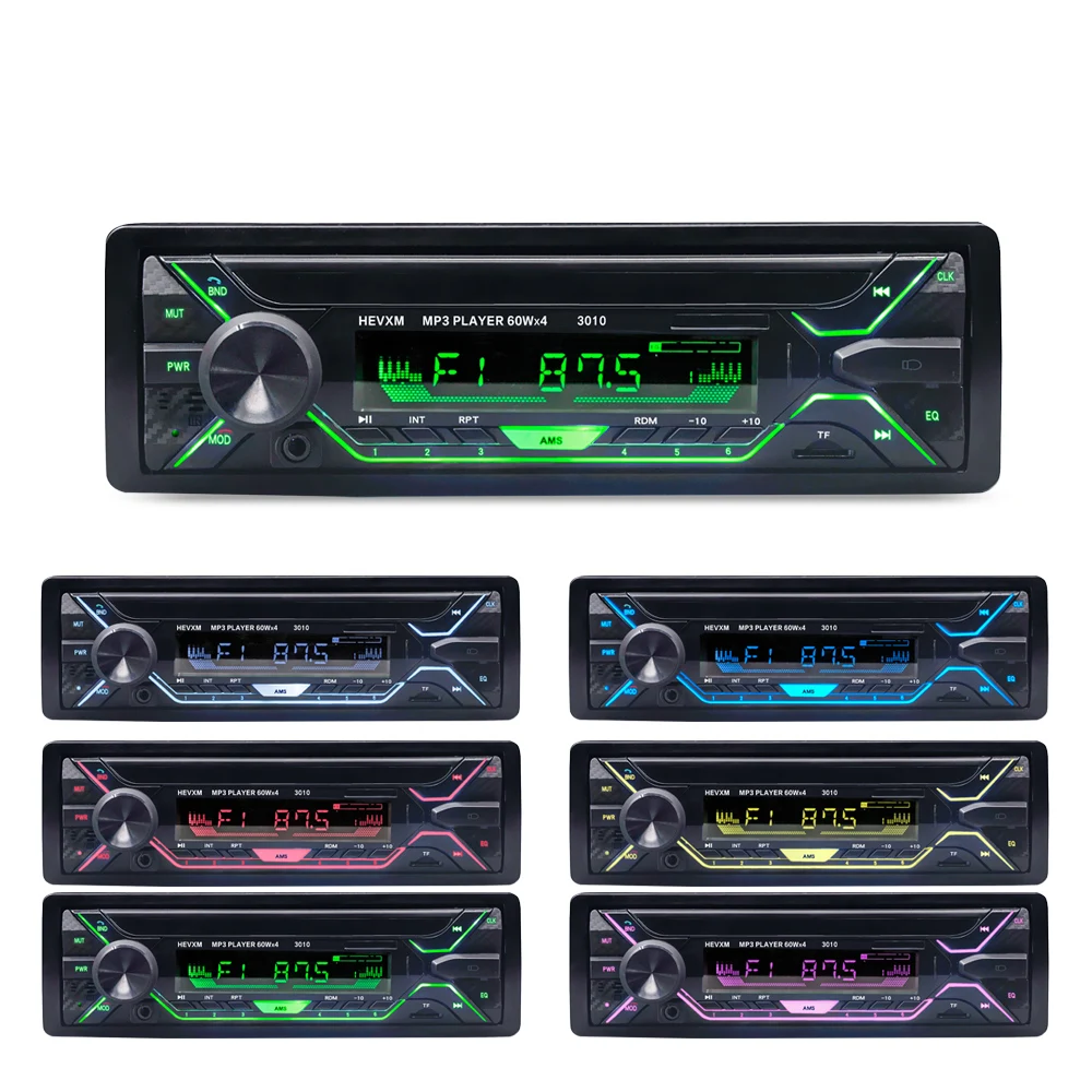 Car Radio Stereo Player Bluetooth Phone AUX-IN MP3 FM/USB/1 Din/remote control 12V  Audio Auto