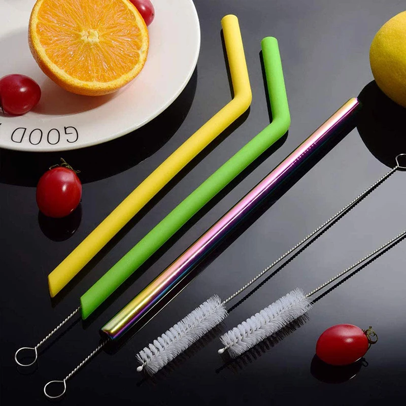 Mini Soft Tube Cleaner Brush Stainless Glass Tools Reusable Baby Bottle Funnel Teapot Cleaning Brush  Suck Tube Brush