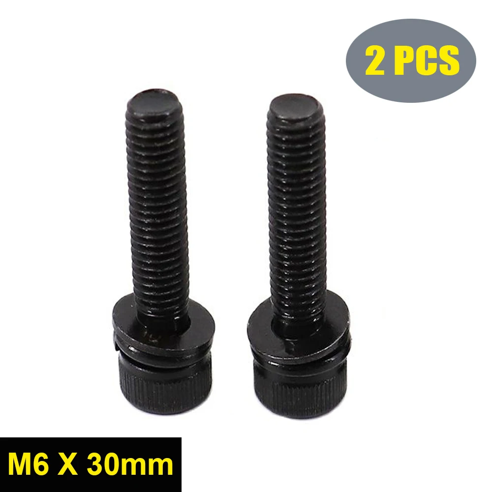 

2pcs Black Hex Hexagon Socket Cap Head Screws/Sping Washer / Flat Washer Allen Bolts Combination Kit Set 12.9Grade M6