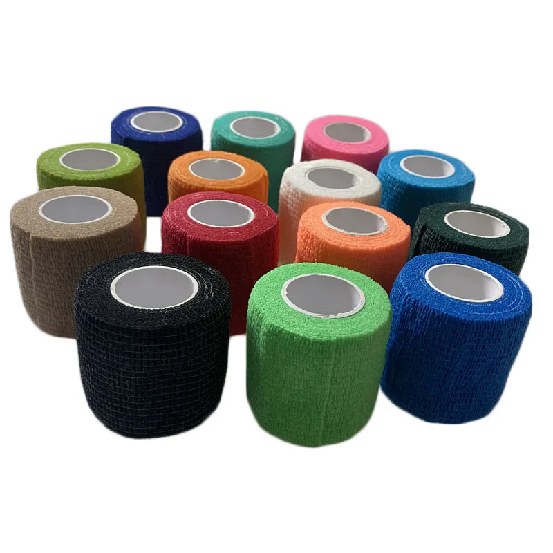 2.5/5/7.5/10/15 Cm * 4.5 M Ademend Elastische verband Zelfklevende Sport Beschermende Fixer Tape Medische Wrap Pet bandage Flex fixertape