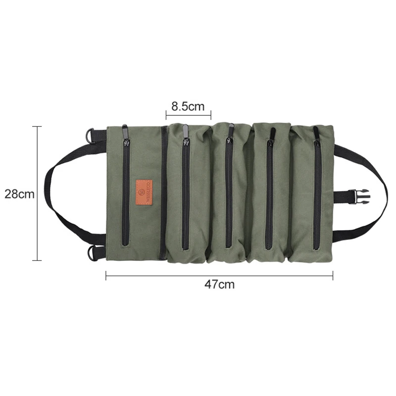 Multifunction Canvas Hand Tool Storage Carry Bag Portable  Screwdriver Tool Bag Toolkit Metal Hardware Parts Organizer