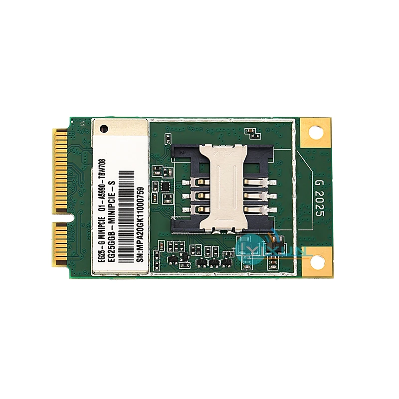 Moduł Quectel EG25-G Mini Pcie CAT4 dla zespołu globalnego z gniazdem karty SIM 4G FDD-LTE/TDD-LTD B1/B2/B3/B4/B5/B7/B8/B12/B13/B18/B19