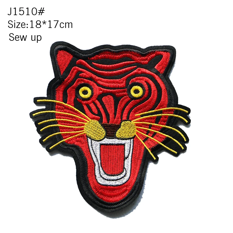 1psc Cute Sequin Towel Cartoon Animal Bear Eagle Tiger Apple Embroidery Sticker Clothing DIY Sewing Badge Sticker