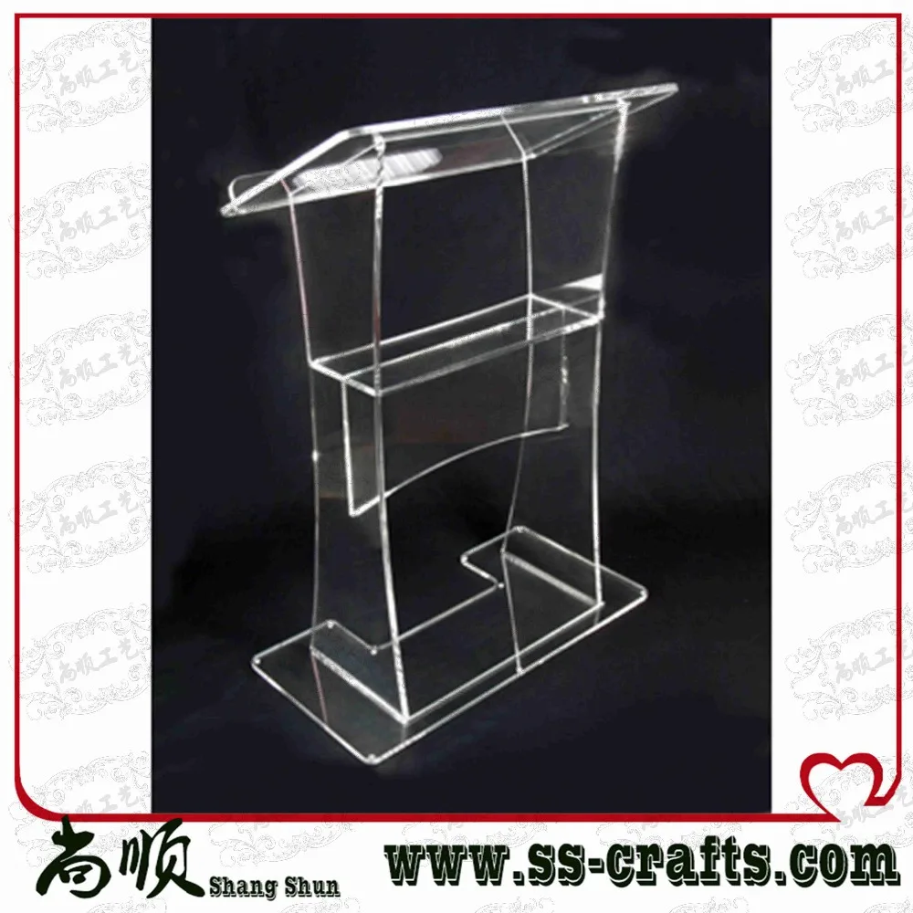 

Made In China Acrylic Desk Lectern, Modern Design Acrylic Lectern plexiglass