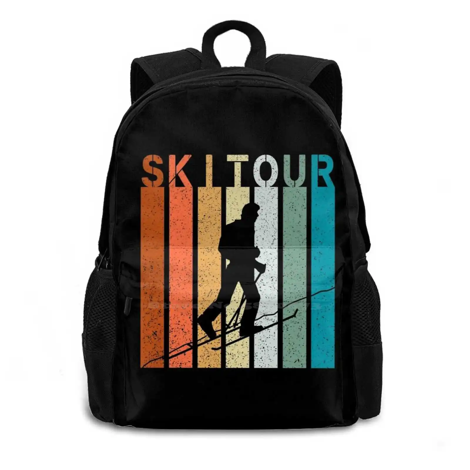 Vintage Ski Tour Skiing Skier Snowboarding Gift Hot Sale Schoolbag Backpack Fashion Bags Skitour Touring Mountaineering Apres