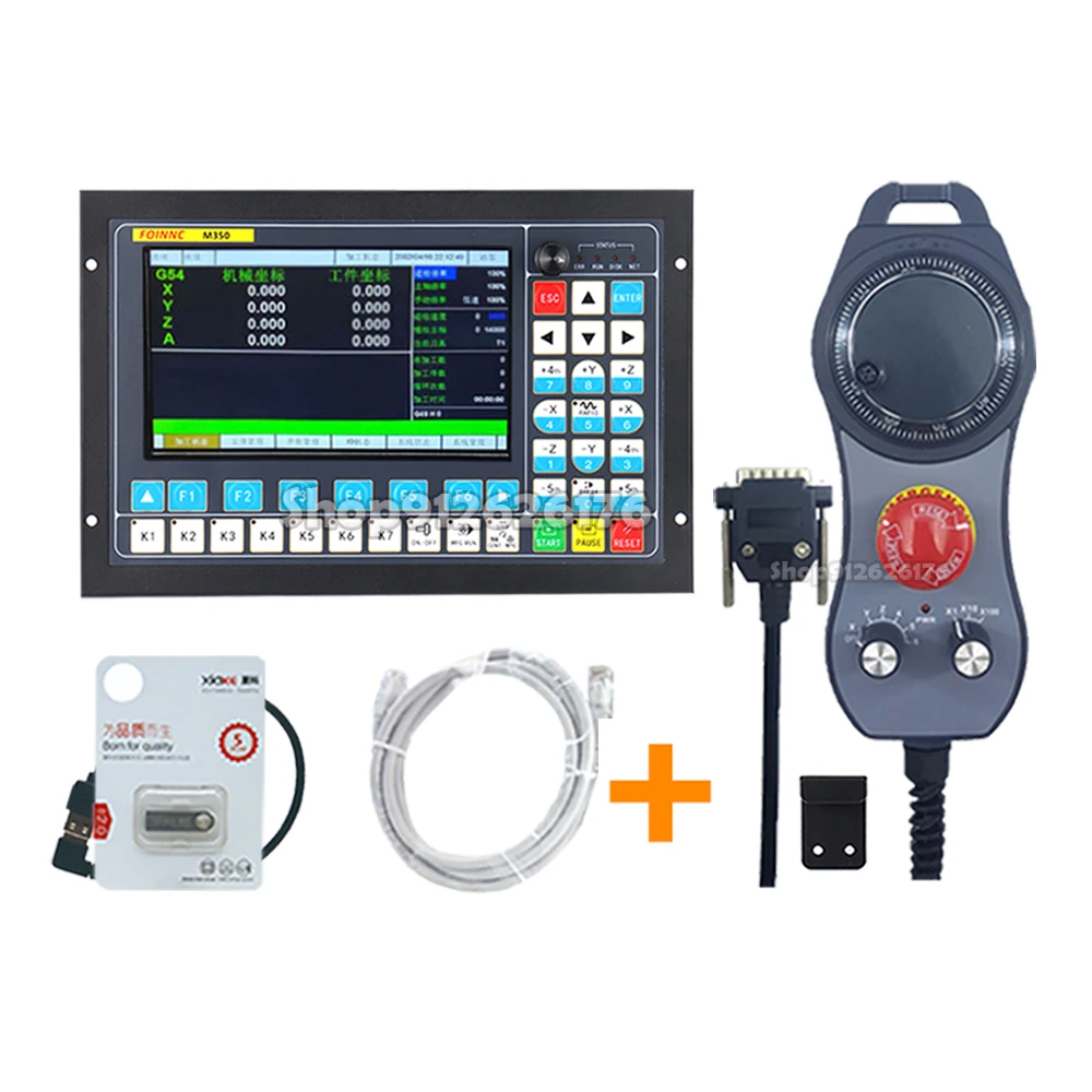 M350 Cnc Controller 3-axis 4-axis 5-axis Motion Control System 1mhz G-code Mach3 6-axis Emergency Stop Electronic Handwheel