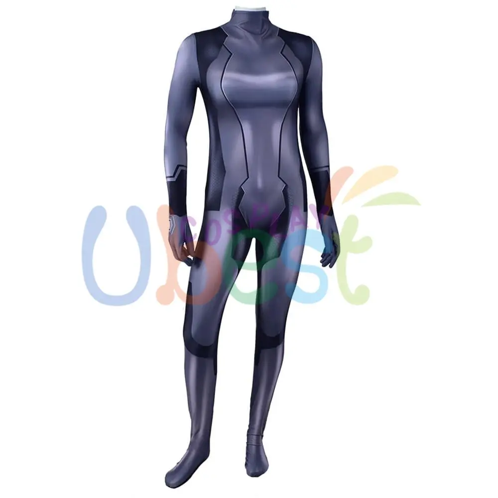 Metroid Samus Aran Zero Suit Black Cosplay Costume For Kids Adult