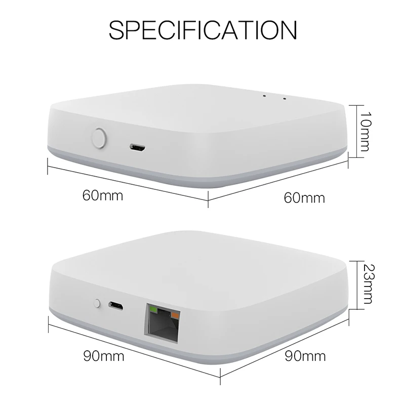 ZigBee 3.0 Smart Gateway Hub Tuya Smart Homebridge Smart Life APP Wireless Remote Controller Works With Alexa Google Home