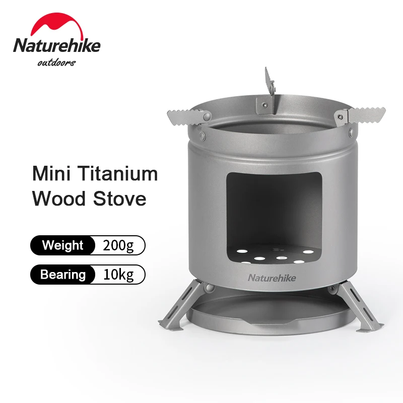 

Naturehike New Titanium Mini Stove Picnic Portable Camping Stove Lightweight 200g Outdoor Survival Equipment Bearing 10kg