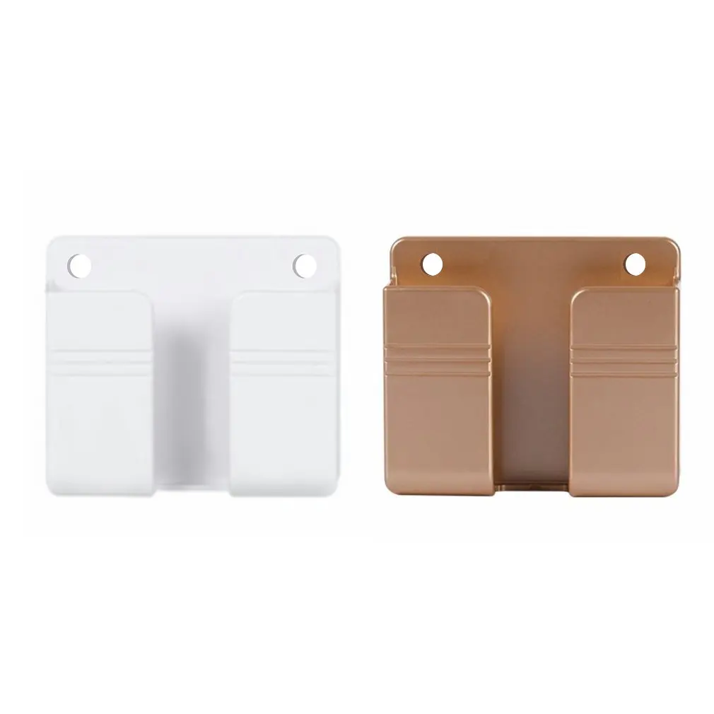 Wall Mounted Organizer Storage Box Remote Control Mounted Mobile Phone Plug Wall Holder Charging Multifunction Holder Stand