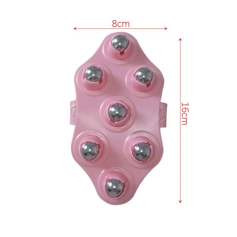 Roller Ball Body Massage Glove AntiCellulite Muscle Pain Relief Massager Neck Back Shoulder Leg Massage Stovepipe Meridian Brush