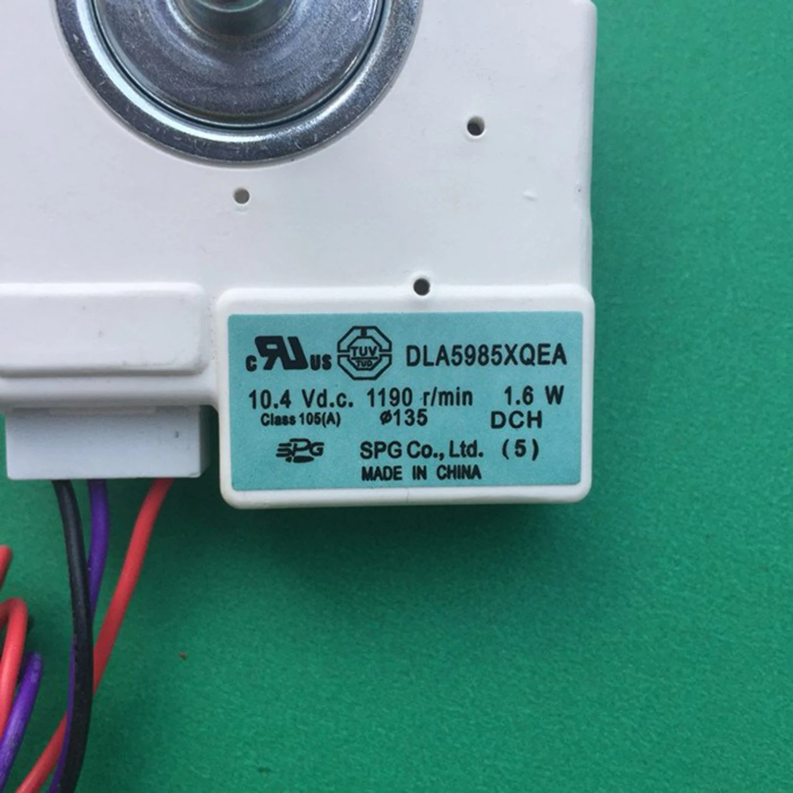 Ventola senza spazzole per motore ventola di congelamento Midea DLA5985XQEA DC 10.4V 1.6W F accessori per frigorifero