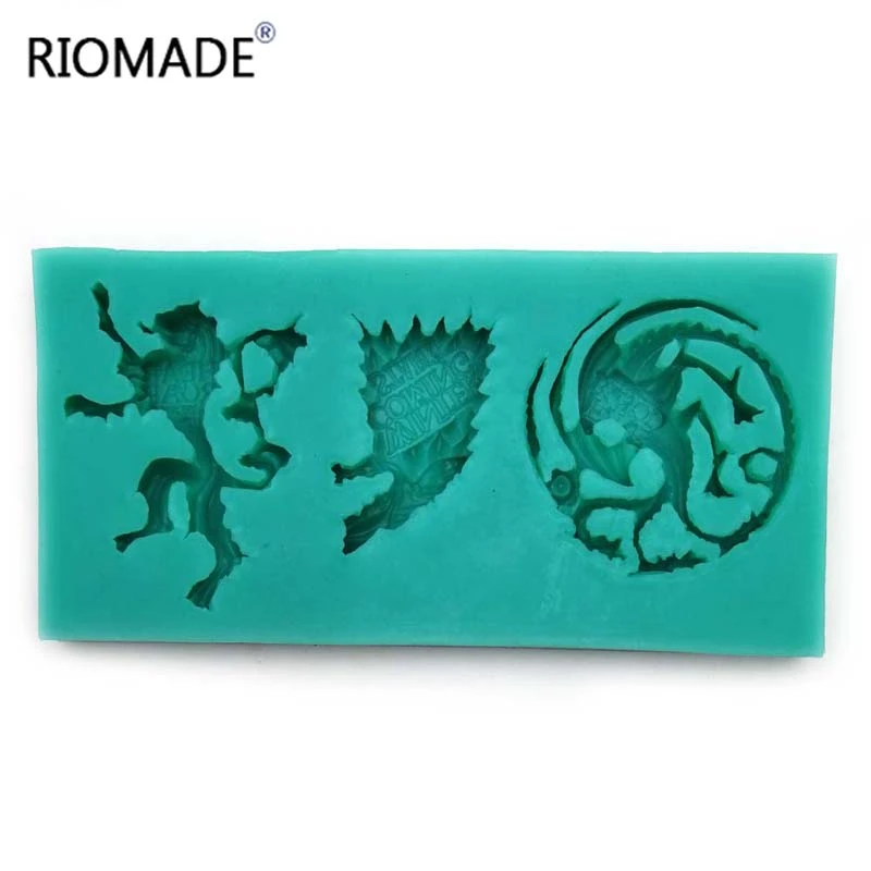 Lion Beer Holy Beast Silicone Mold Fondant Molds Cake Decorating Tools Cupcake Chocolate Dessert kitchen Baking Mould