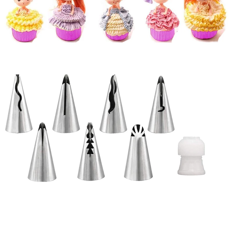 Leaf Torch Russian Tulip Icing Piping Nozzles Cream Tips Stainless Steel Pastry Nozzles Confectionery Tool Baking Pastry Bag