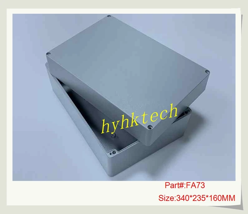 FA73  340*235*160MM  Waterproof Aluminum Junction Box Electronic Terminal Sealed Diecast Metal Enclosure Case Connector outdoor