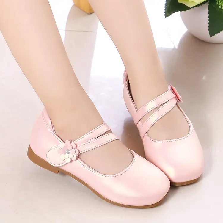 Mädchen Casual Wohnungen Mode Prinzessin Blume Mädchen Mary Janes Flache Weiche Mit Blumen Kinder Schuhe Für Hochzeit Party Geburtstag Süße – Detail 7