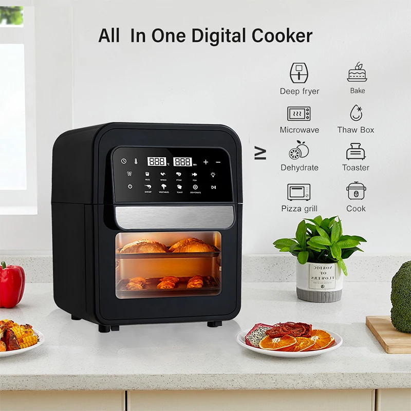 Household electric air oven 7L large capacity air fryer, French fries fried chicken making 50-220℃ oil-free air fryer