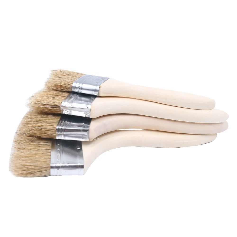 Hogs Hair Brush Sweep Gold Leaf Silver Foil,Beauty Makeup Brush,A Set of High Quality DIY Gilding Leaves Tools Wood Brush