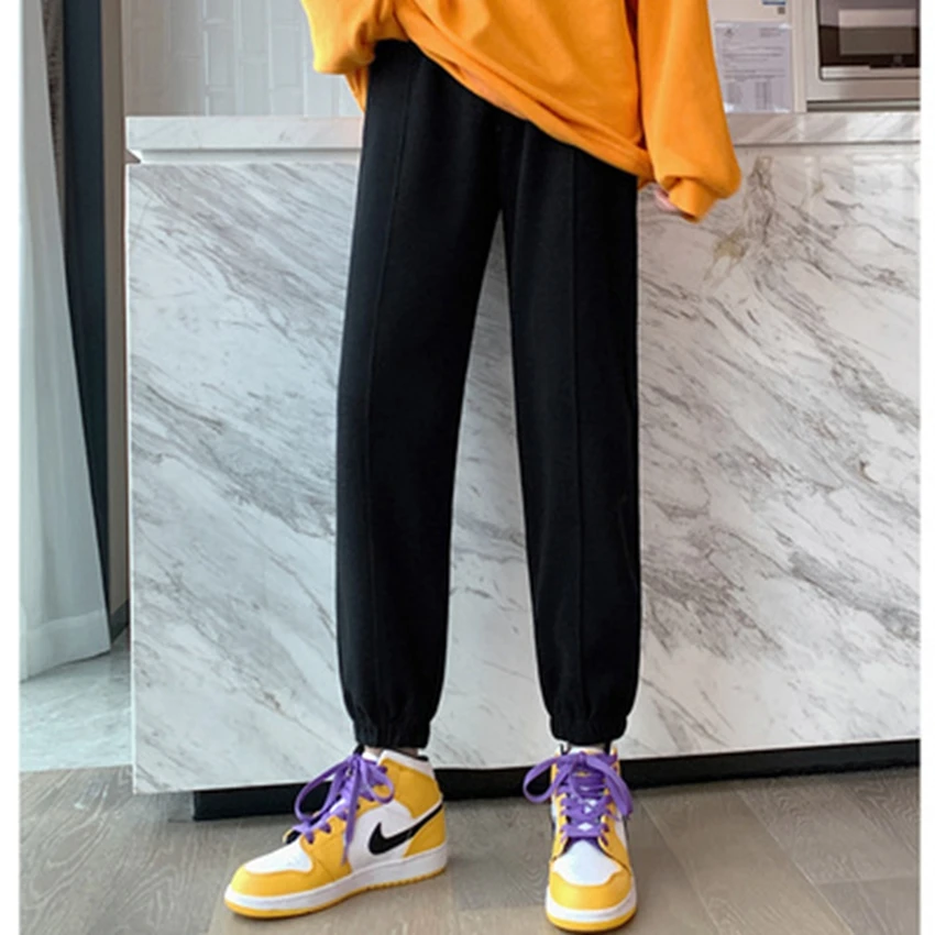 New pregnant women's pants autumn loose large size outer wear beamed casual pants bloomers sports pants