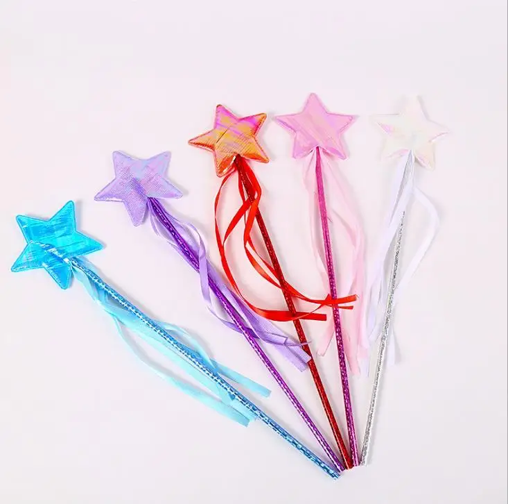 

Party Stars Fairy Wand Princess Scepter favors Holiday Festives Halloween Christmas Performance Props Bag Filler Colorful 200pcs