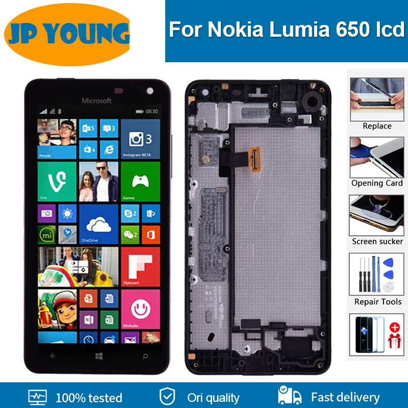 Original LCD Display For Microsoft Nokia Lumia 650 Touch Screen Digitizer Assembly and frame RM-1152 RM-1154 RM-1109 RM-1113 lcd