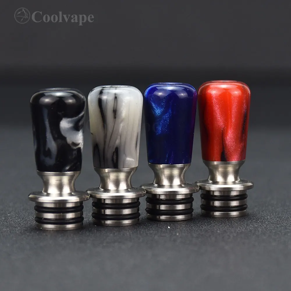 MTL 510 드립 팁 810 드립 팁 수지 3mm 와이드 드립 팁 액세서리 taifun gtr rta qp kali v2 rda Atomizer RTA RBA