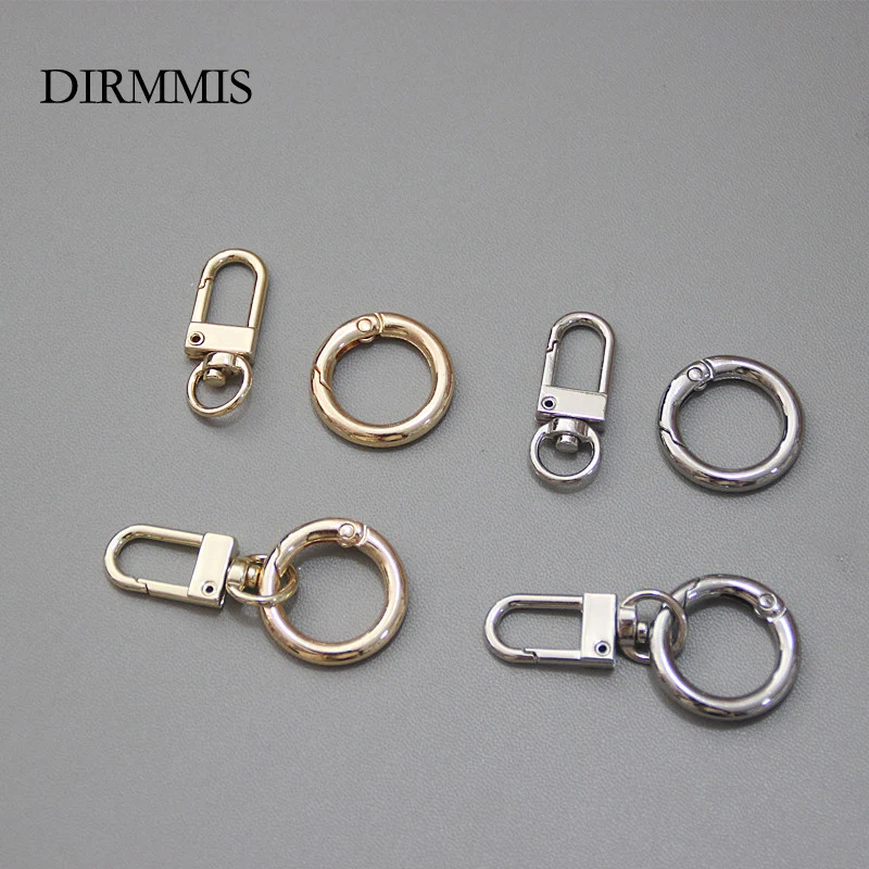 New Woman Bag Accessory Metal Bag Parts Luxury Handcrafted Round Ring Circle For DIY Keyring Connected Hook Bag Buckle Clasp