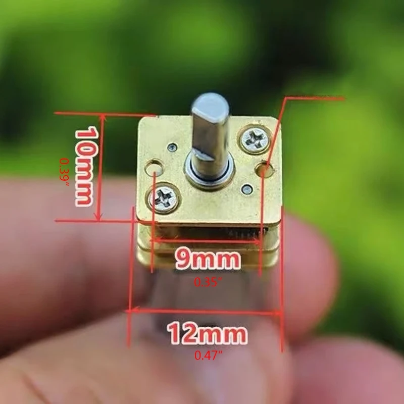 

Mini Electric Micromotor Low Speed ​​N20 Gear Reducer DC Robot Motor Reduction Gearwheel with Full Metal Gearbox 6V 48