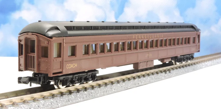 New Special Price Die-casting Plastic 1/160 N Scale American 8621 Railway Passenger Car Model Toys For Children