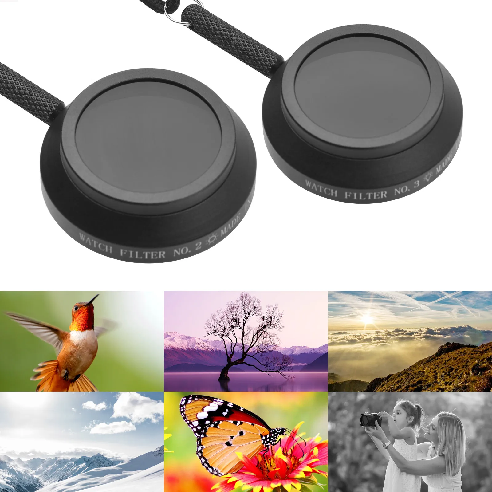 Andoer Professional Viewing Filter Photography Filters Tool Daylight Light Types for Photographers Outdoor Scene Shooting