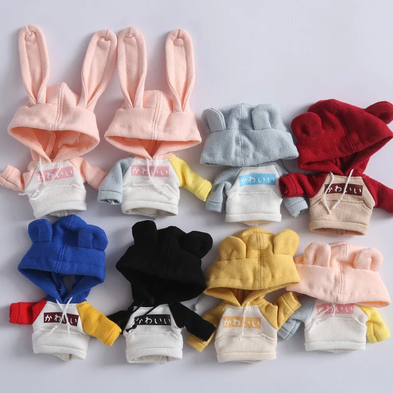 Obitsu 11 Clothes Bjd Doll Clothes Accessories Fashion Bunny Ears Sweater Hat Trousers For Ob11,Ymy,Ddf,Gsc,Body9 1/12