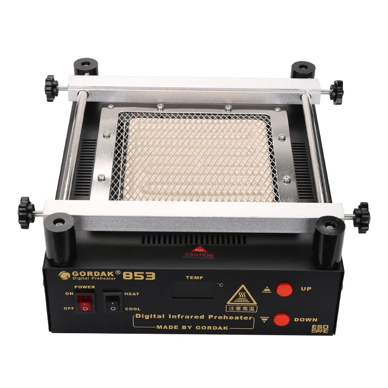 Gordak 853 IR Infrared Preheating Station Lead-free Preheater for BGA Repairing Desoldering of PCB Board Tools Kit 220V/110V