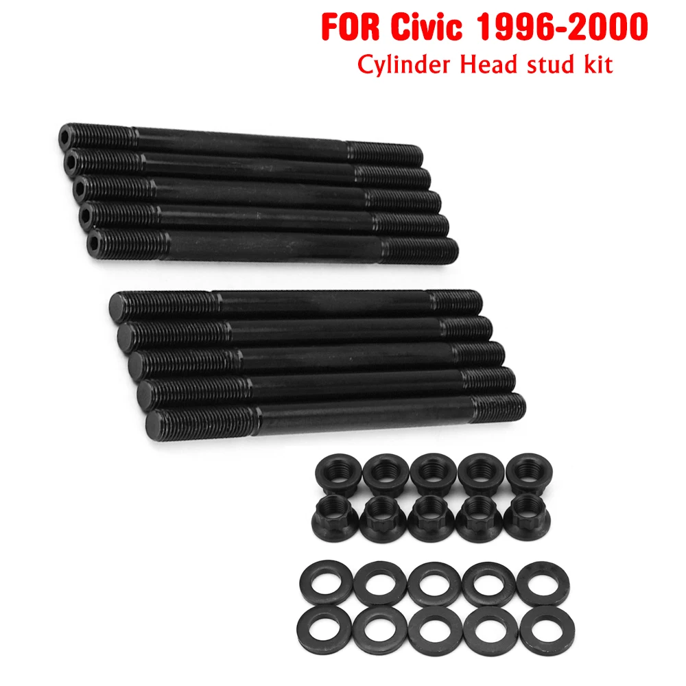 

Cylinder head bolt kit studs for Honda Civic 1996-2000 D16Y7 D16Y8 SOHC 208-4305