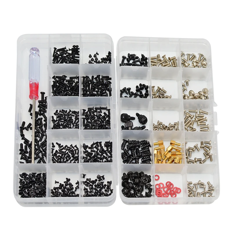 

Laptop Desktop Screw Sets 600pcs 286pcs DIY Digital Electrical Products Mini Screws Set Computer Disk Fan GPU Bolts Set