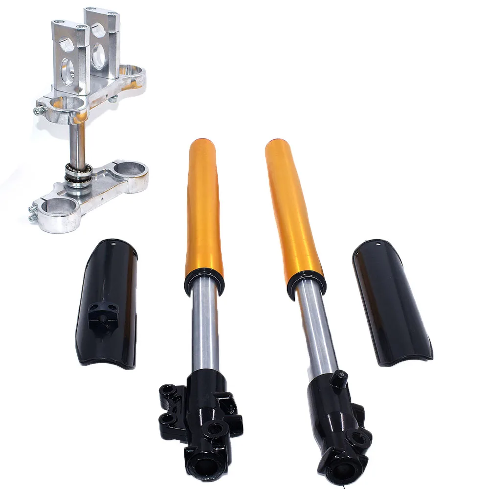 

710MM Front Inverted fork shock absorption 45MM/48MM with device upper and lower plate for Chinese Dirt pit bike CRF KLX