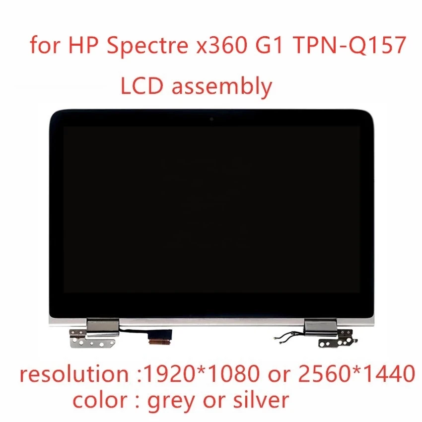 

13.3" FHD OR QHD 2560X1440 LCD LED Touch Screen Digitizer assembly replacement for HP Spectre x360 G1 lcd assembly TPN-Q157