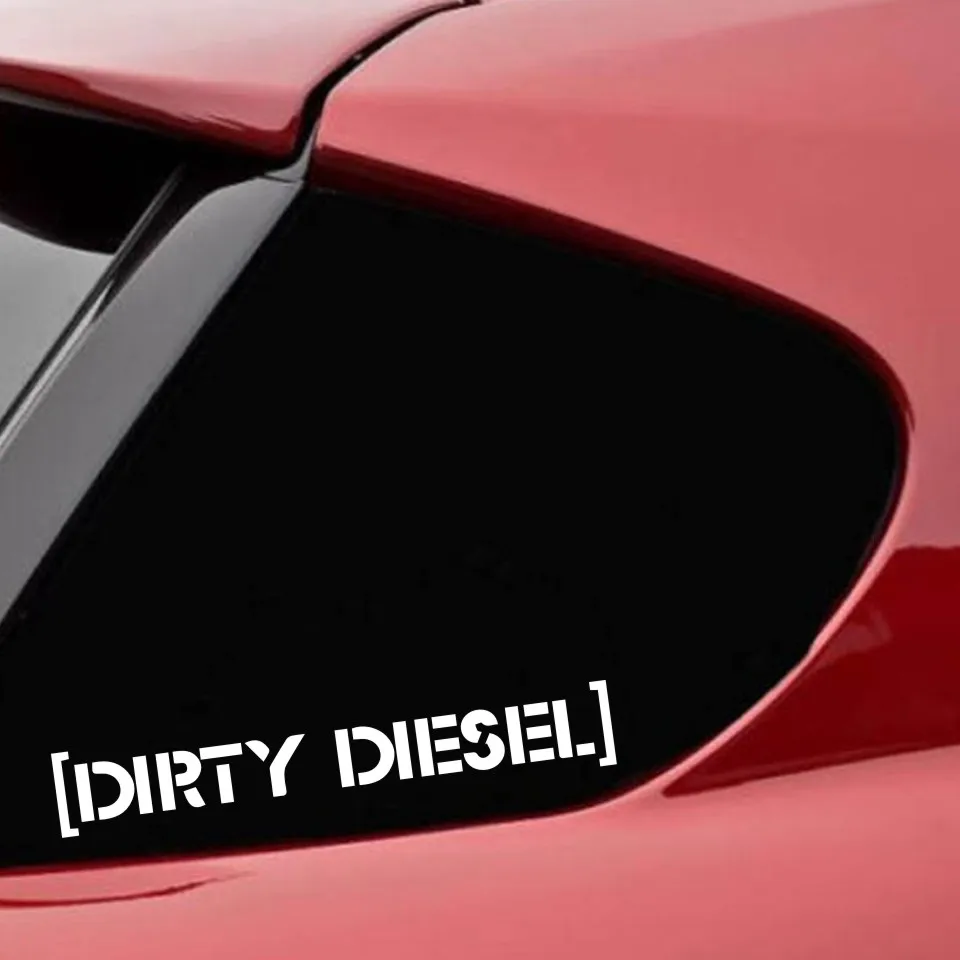 Car Stickers 13.6CM*2.1CM Fashion DIRTY DIESEL Car Motorcycles Decoration Reflective Car Styling Custom Sticker