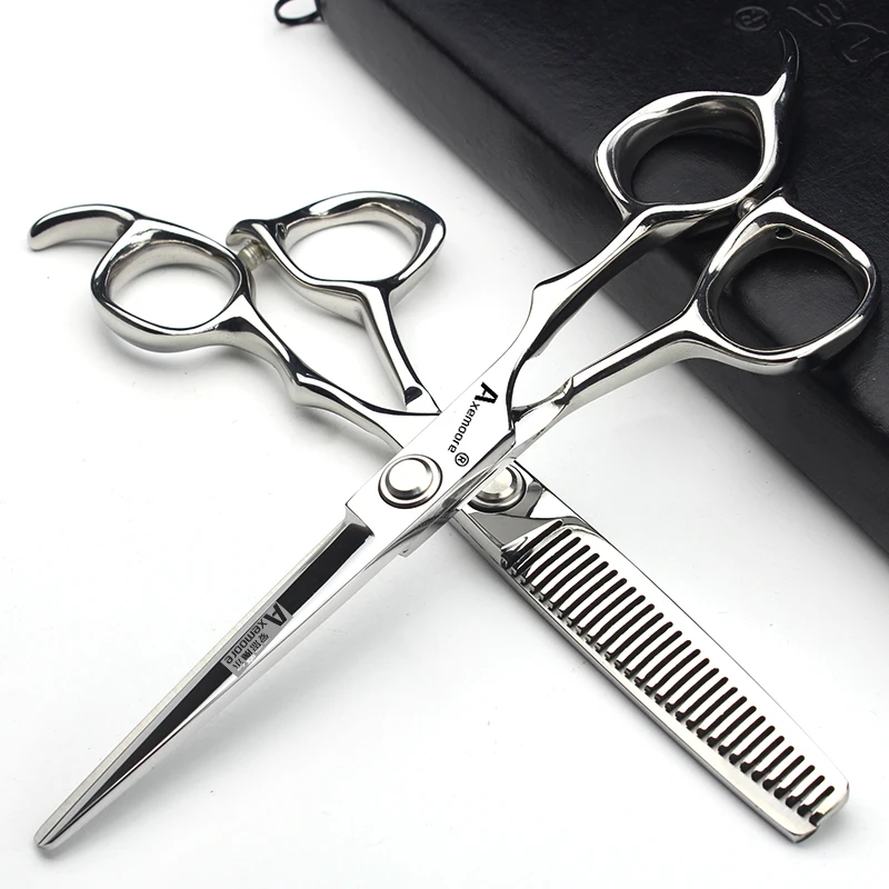 Professional Hairdressing Scissors 6.5/6/7/7.5 Inch Salon Scissors Sets Barber Cutting Scissors Thin Hairdressers Tools Shears