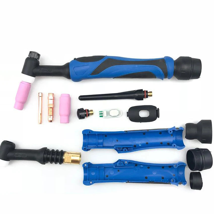 Flexible Air-Cooled TIG Welding Torch, Head Body, WP-26, Accessories