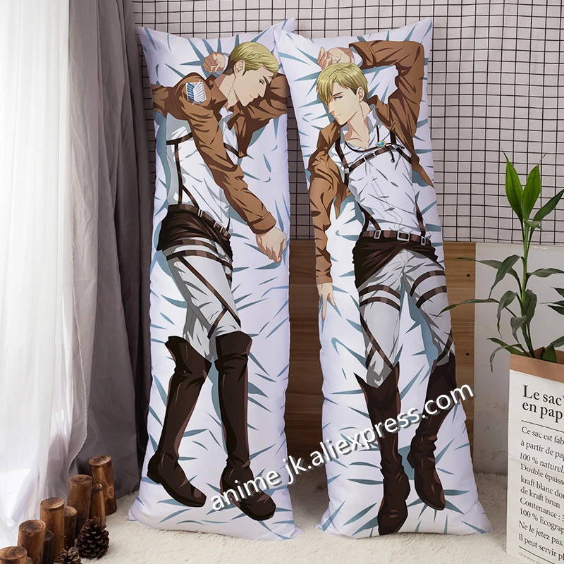 Japanese Anime Attack on Titan Dakimakura Body Pillow Cover Case Hugging Pillowcase