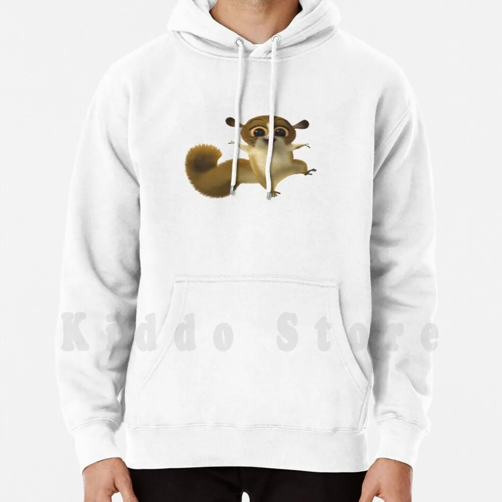 Happy Mort From Madagascar Hoodie Long Sleeve Mort Madagascar Penguins Zoo Crazy Squirrel Lion