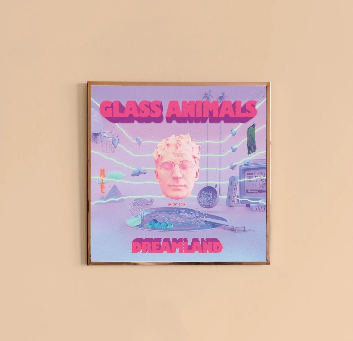 Glass Animals - Dreamland Music Album Cover Poster Canvas Print Rap Hip Hop Music Star Singer Wall Painting Decoration