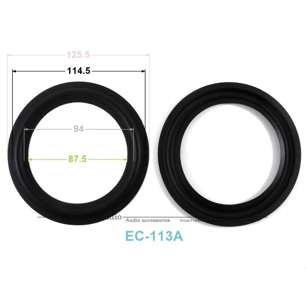 New 10 pcs /lot = 5 Pair 5inch Woofer Repairable Parts / Speaker Rubber Surround ( 125.5mm / 114.5mm / 94mm / 87.5mm )