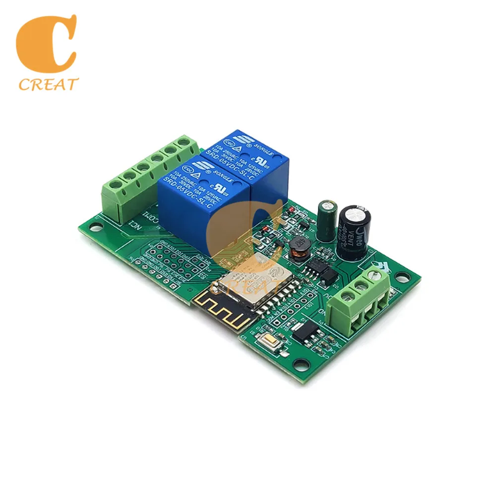 1/2/4/8 Channel ESP8266 Wireless WIFI Relay Module ESP ESP-12F Development Board AC/DC 5V/7-28V/5-80V Wireless Relay Module